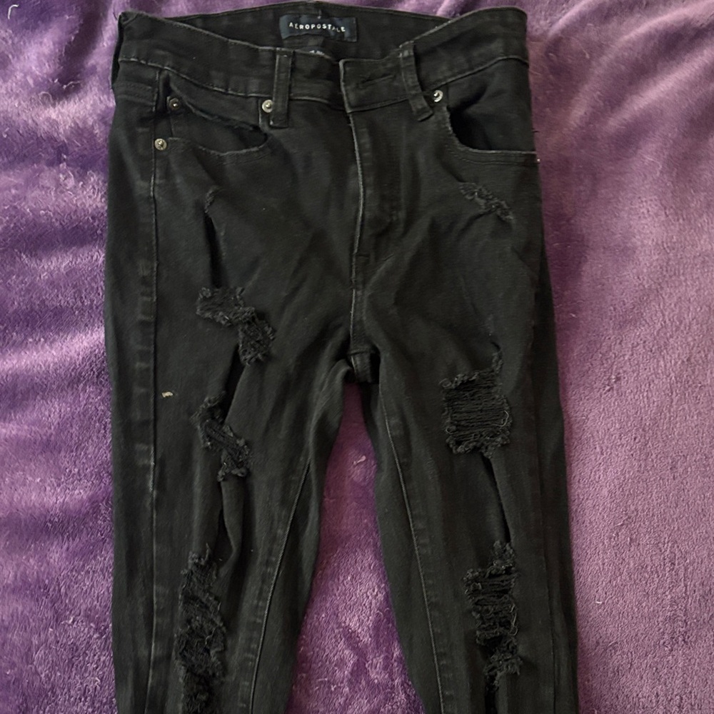 Aeropostale Black Skinny Jeans Classic Fit